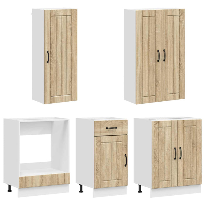Unitate de bucătărie LUCCA 5 pcs Stejar Sonoma Lemn prelucrat - WALTI WALTI