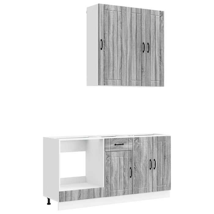 Unitate de bucătărie LUCCA 5 pcs Sonoma gri Lemn prelucrat - WALTI WALTI