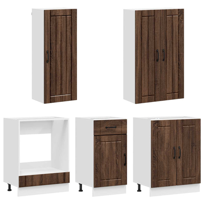 Unitate de bucătărie LUCCA 5 pcs Stejar maro Lemn prelucrat - WALTI WALTI