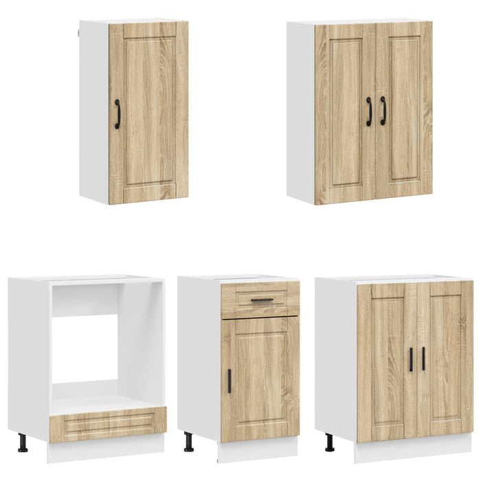 Unitate de bucătărie PORTO 5 pcs Stejar Sonoma Lemn prelucrat WALTI