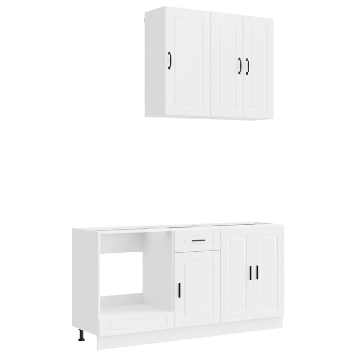 Unitate de bucătărie PORTO 5 pcs Alb foarte lucios WALTI