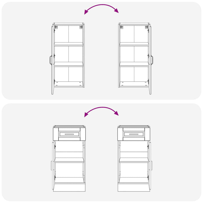 Unitate de bucătărie PORTO 5 pcs Stejar maro Lemn prelucrat WALTI