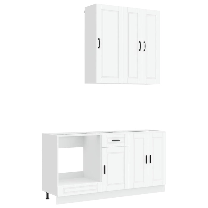 Unitate de bucătărie PORTO 5 pcs Alb Lemn prelucrat WALTI