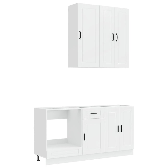 Unitate de bucătărie PORTO 5 pcs Alb foarte lucios WALTI