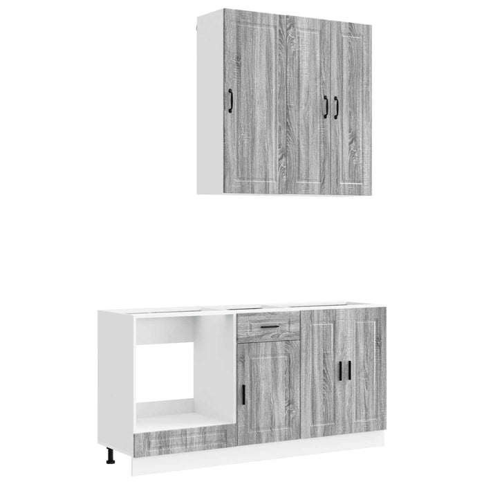Unitate de bucătărie PORTO 5 pcs Sonoma gri Lemn prelucrat WALTI