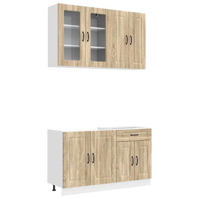 Unitate de bucătărie KALMAR 4 pcs Stejar Sonoma Lemn prelucrat WALTI