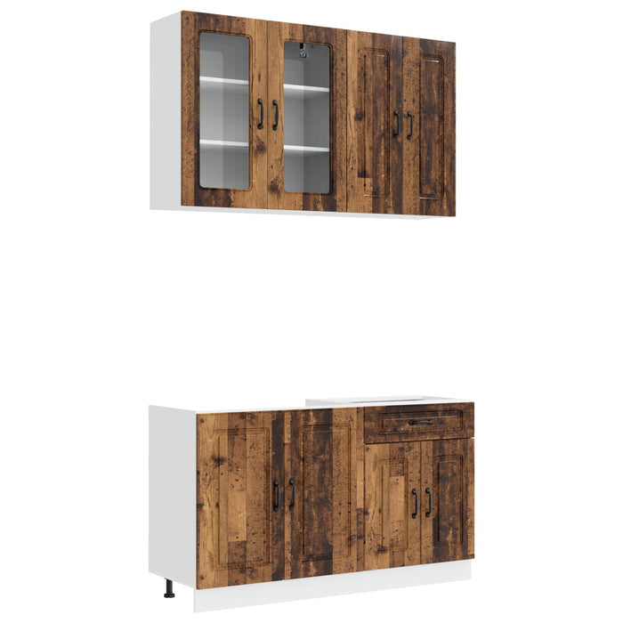 Unitate de bucătărie KALMAR 4 pcs Lemn vechi Lemn prelucrat WALTI