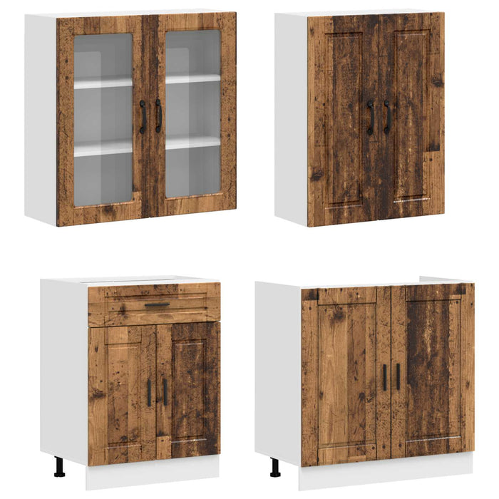 Unitate de bucătărie KALMAR 4 pcs Lemn vechi Lemn prelucrat WALTI