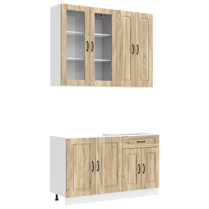 Unitate de bucătărie KALMAR 4 pcs Stejar Sonoma Lemn prelucrat WALTI