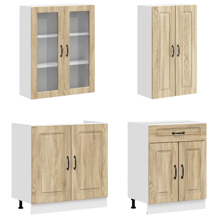 Unitate de bucătărie KALMAR 4 pcs Stejar Sonoma Lemn prelucrat WALTI