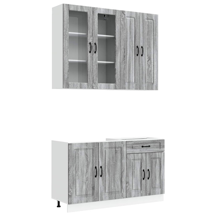 Unitate de bucătărie KALMAR 4 pcs Sonoma gri Lemn prelucrat WALTI