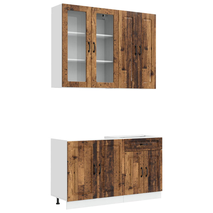 Unitate de bucătărie KALMAR 4 pcs Lemn vechi Lemn prelucrat WALTI