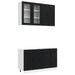 Unitate de bucătărie LUCCA 4 pcs Negru Lemn prelucrat - WALTI WALTI