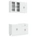 Unitate de bucătărie LUCCA 4 pcs Alb foarte lucios - WALTI WALTI