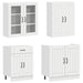 Unitate de bucătărie LUCCA 4 pcs Alb foarte lucios - WALTI WALTI