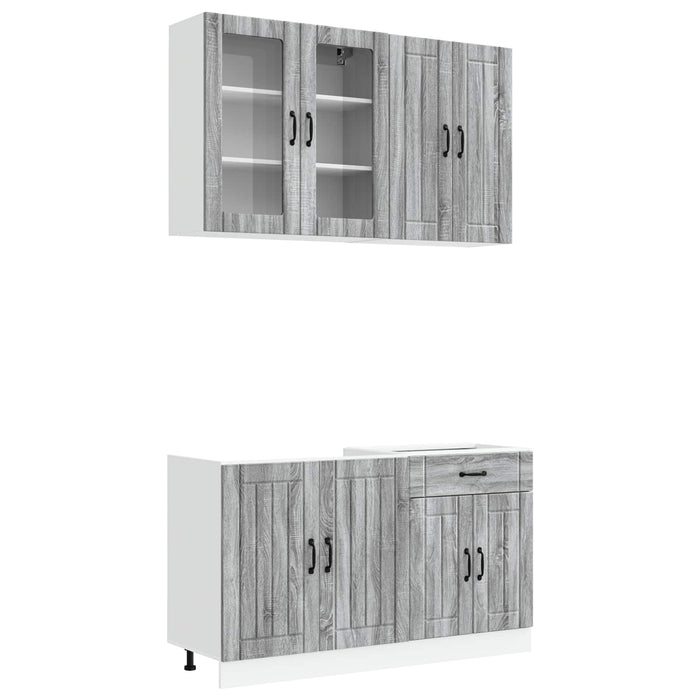 Unitate de bucătărie LUCCA 4 pcs Sonoma gri Lemn prelucrat WALTI