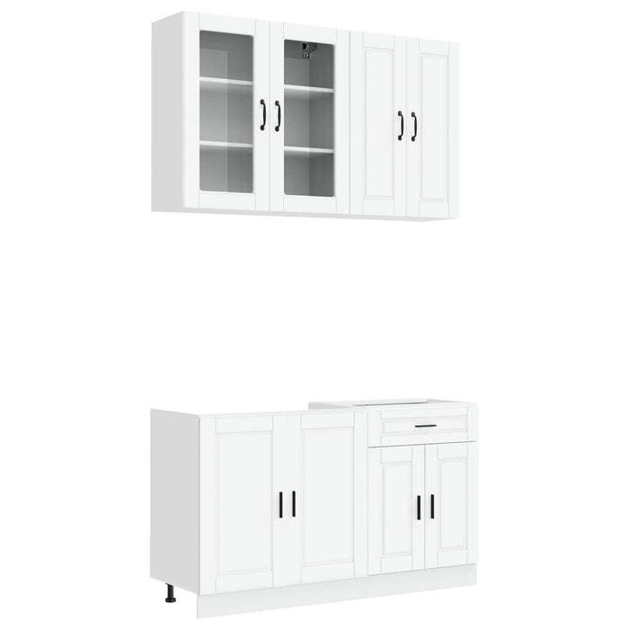 Unitate de bucătărie PORTO 4 pcs Alb Lemn prelucrat WALTI