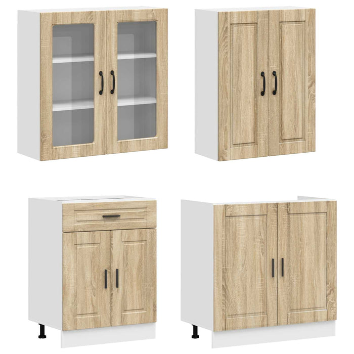 Unitate de bucătărie PORTO 4 pcs Stejar Sonoma Lemn prelucrat WALTI