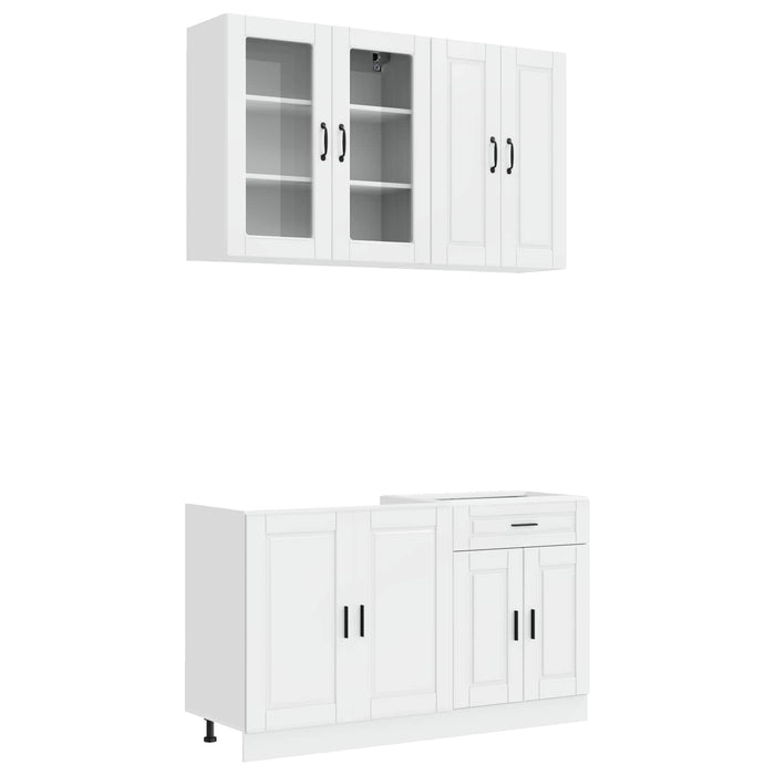 Unitate de bucătărie PORTO 4 pcs Alb foarte lucios WALTI