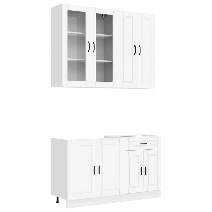 Unitate de bucătărie PORTO 4 pcs Alb Lemn prelucrat WALTI