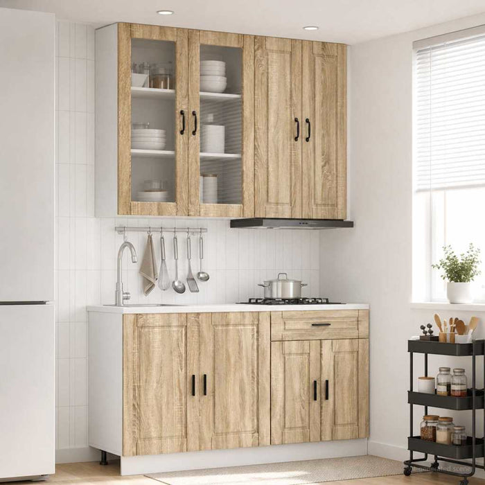 Unitate de bucătărie PORTO 4 pcs Stejar Sonoma Lemn prelucrat WALTI