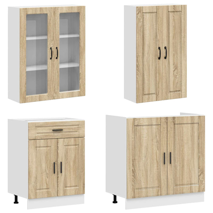 Unitate de bucătărie PORTO 4 pcs Stejar Sonoma Lemn prelucrat WALTI