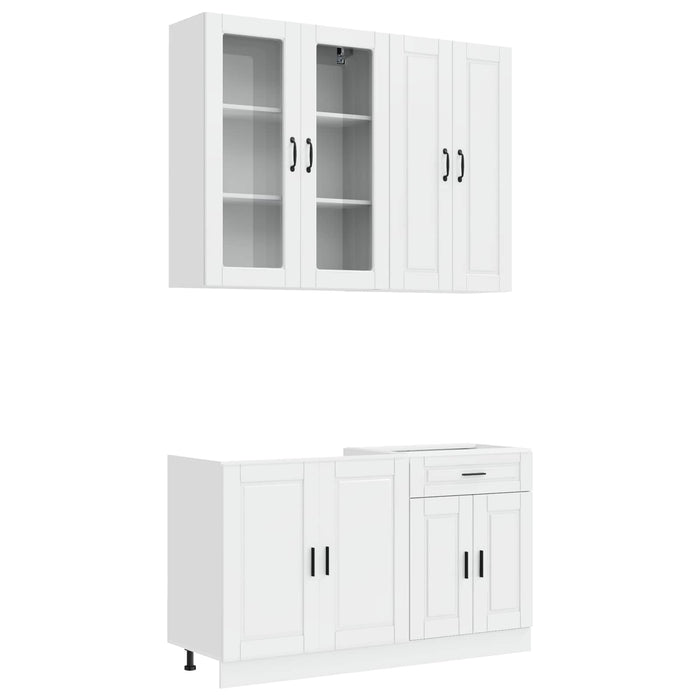 Unitate de bucătărie PORTO 4 pcs Alb foarte lucios WALTI