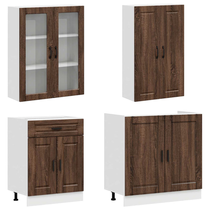 Unitate de bucătărie PORTO 4 pcs Stejar maro Lemn prelucrat WALTI