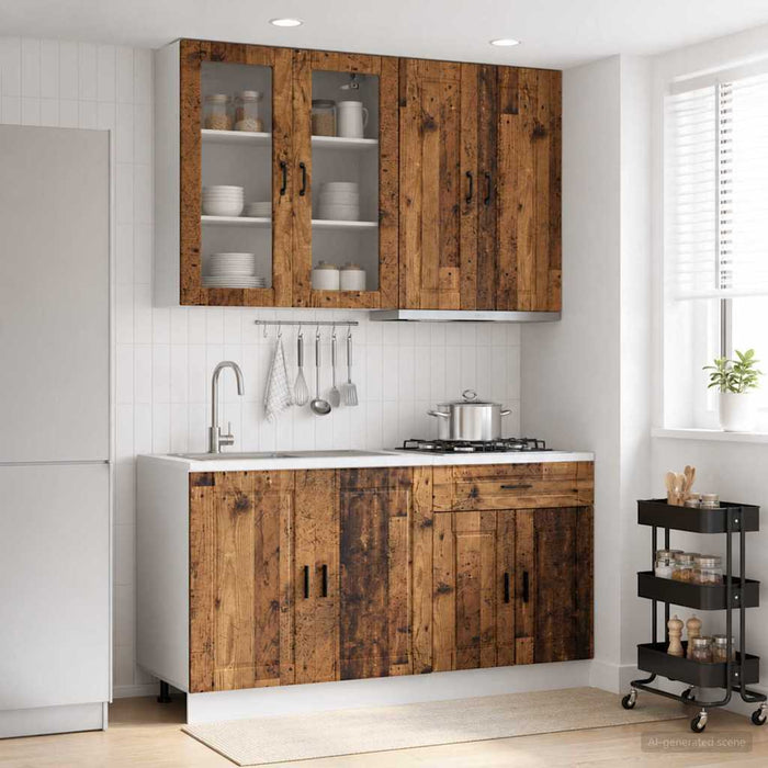 Unitate de bucătărie PORTO 4 pcs Lemn vechi Lemn prelucrat WALTI