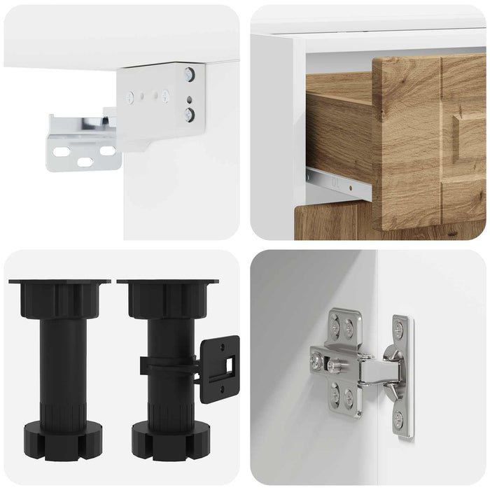 Unitate de bucătărie PORTO 4 pcs Stejar Artizanal WALTI