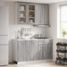 Unitate de bucătărie LYON 4 pcs Sonoma gri Lemn prelucrat - WALTI WALTI