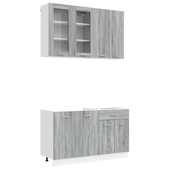 Unitate de bucătărie LYON 4 pcs Sonoma gri Lemn prelucrat - WALTI WALTI