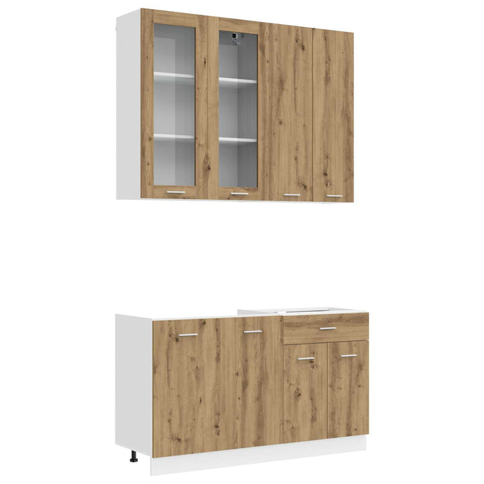 Unitate de bucătărie LYON 4 pcs Stejar Artizanal Lemn prelucrat WALTI