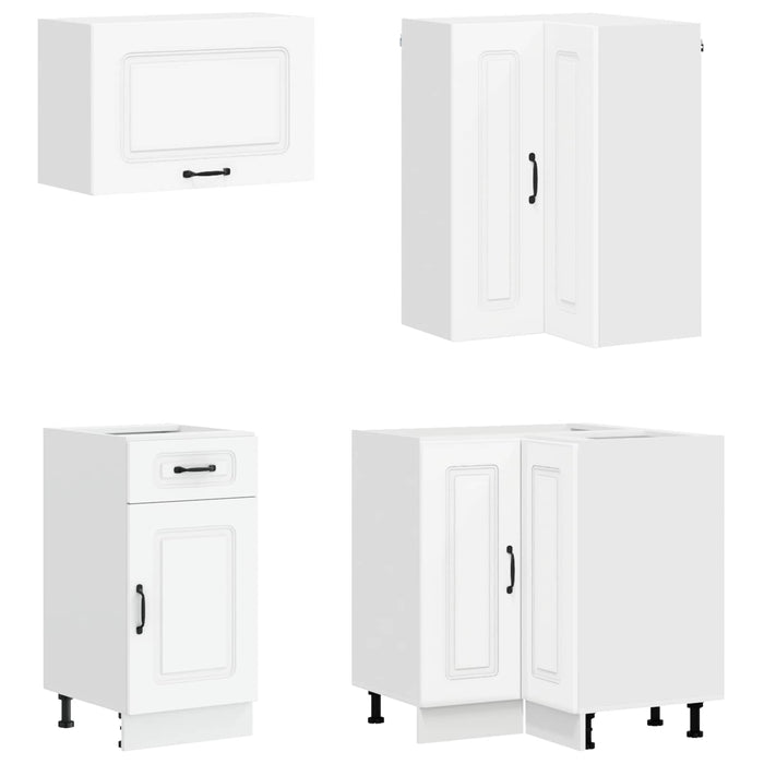 Unitate de bucătărie KALMAR 8 pcs Alb Lemn prelucrat WALTI