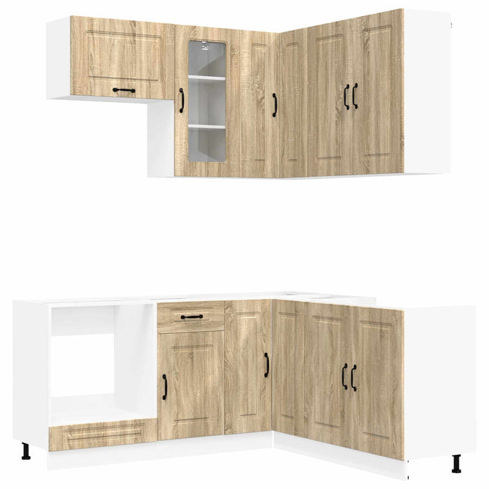 Unitate de bucătărie KALMAR 8 pcs Stejar Sonoma Lemn prelucrat WALTI