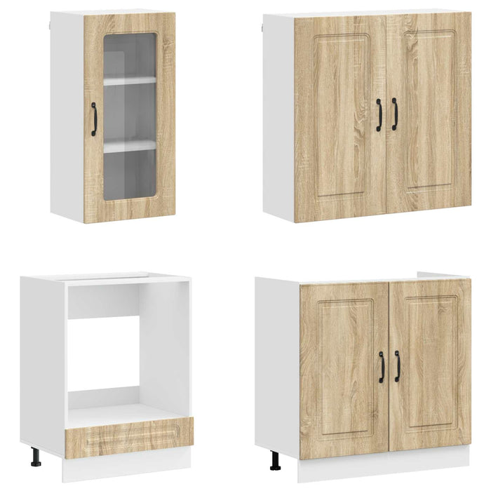 Unitate de bucătărie KALMAR 8 pcs Stejar Sonoma Lemn prelucrat WALTI
