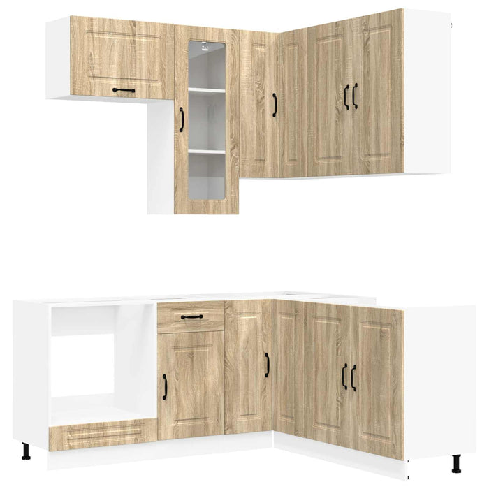 Unitate de bucătărie KALMAR 8 pcs Stejar Sonoma Lemn prelucrat WALTI