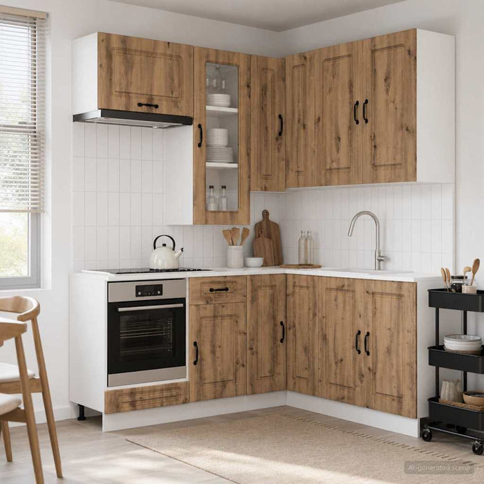 Unitate de bucătărie KALMAR 8 pcs Stejar Artizanal - WALTI WALTI