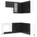 Unitate de bucătărie LUCCA 8 pcs Negru Lemn prelucrat - WALTI WALTI