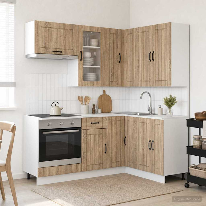 Unitate de bucătărie LUCCA 8 pcs Stejar Sonoma Lemn prelucrat - WALTI WALTI