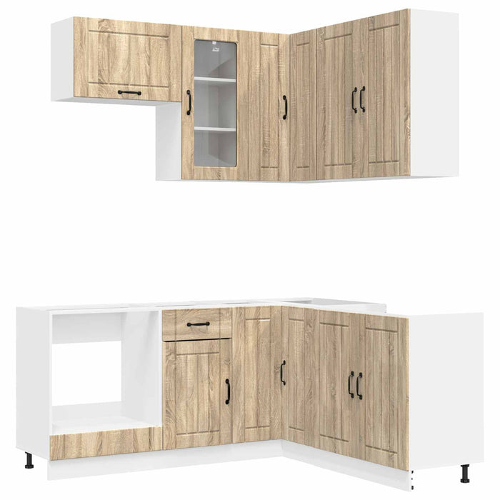 Unitate de bucătărie LUCCA 8 pcs Stejar Sonoma Lemn prelucrat - WALTI WALTI