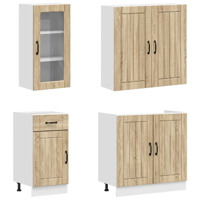 Unitate de bucătărie LUCCA 8 pcs Stejar Sonoma Lemn prelucrat - WALTI WALTI