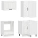 Unitate de bucătărie LUCCA 8 pcs Alb foarte lucios - WALTI WALTI