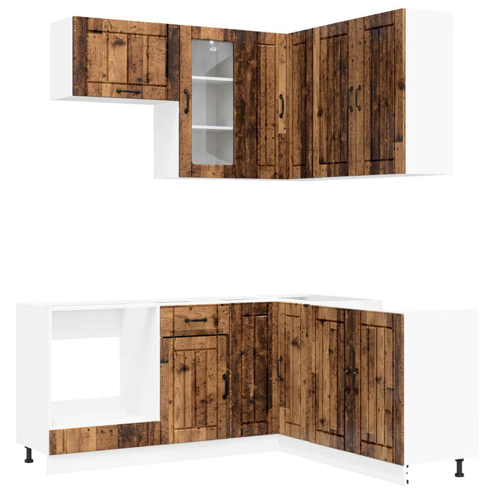 Unitate de bucătărie LUCCA 8 pcs Lemn vechi Lemn prelucrat WALTI
