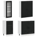 Unitate de bucătărie LUCCA 8 pcs Negru Lemn prelucrat - WALTI WALTI