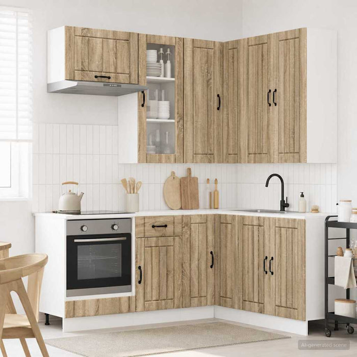 Unitate de bucătărie LUCCA 8 pcs Stejar Sonoma Lemn prelucrat WALTI