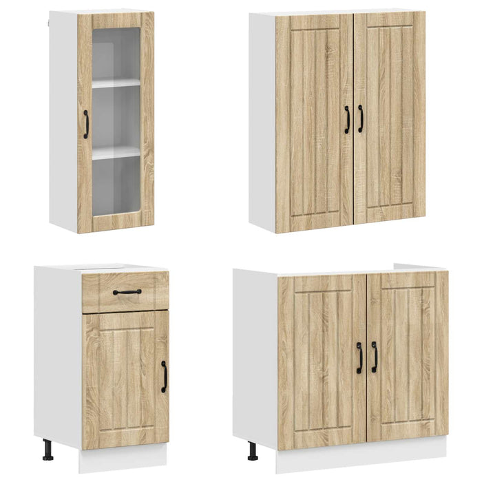 Unitate de bucătărie LUCCA 8 pcs Stejar Sonoma Lemn prelucrat WALTI