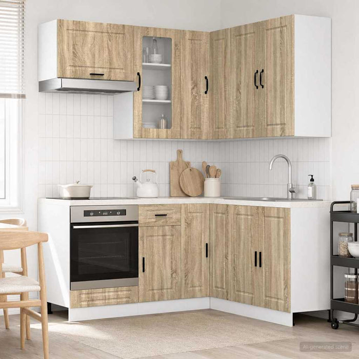 Unitate de bucătărie PORTO 8 pcs Stejar Sonoma Lemn prelucrat WALTI