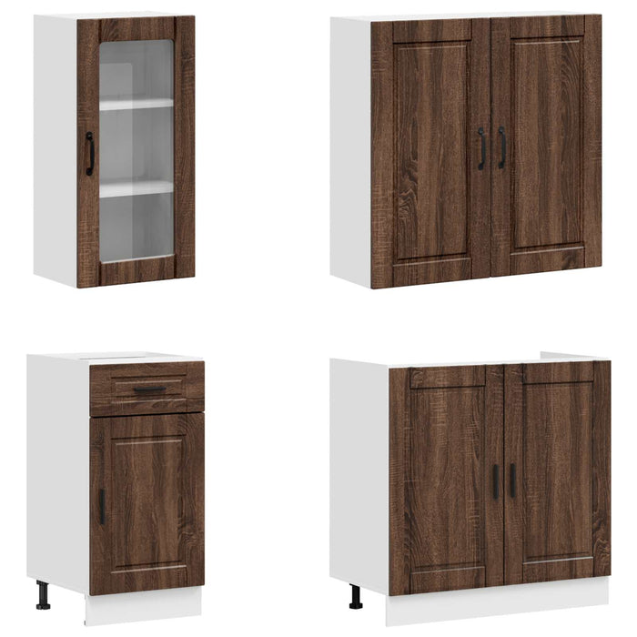 Unitate de bucătărie PORTO 8 pcs Stejar maro Lemn prelucrat WALTI