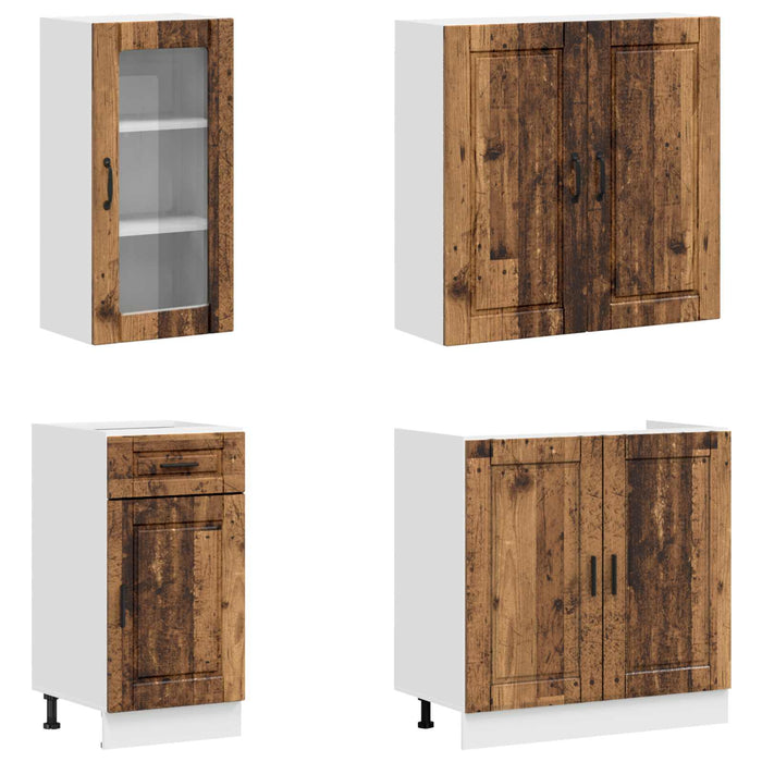 Unitate de bucătărie PORTO 8 pcs Lemn vechi Lemn prelucrat WALTI